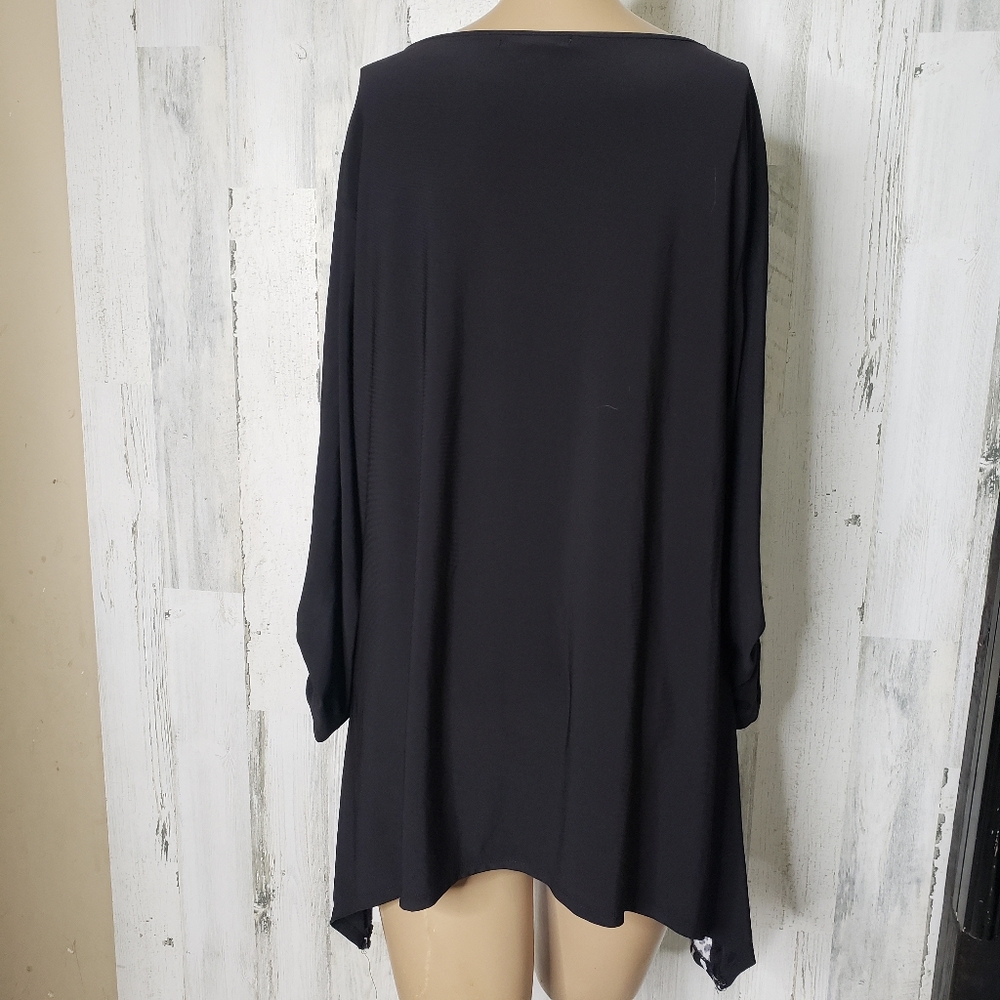 Notations Leopard Print Top Size 1x - image 3